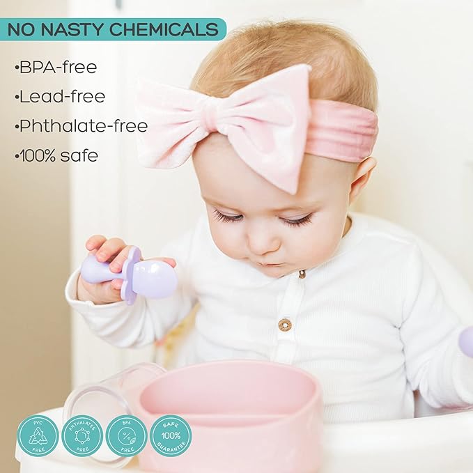 Grabease Baby Spoons Feeding Supplies Baby Led Weaning Supplies Toddler Utensils, BPA-Free & Phthalate-Free for Baby & Toddler, 1 Set, green