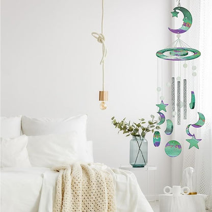 Wind Chimes Resin Molds Moon Star Silicone for Home Decor Create Art DIY Wind-Bell Supplies Epoxy Acrylic Resin Molds Decorations Kit
