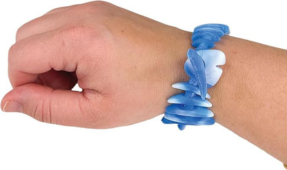 GEDDES Raymond Prehistoric Silicone Sensory Bracelet (Set of 24) - Silicone Animals Noodle Toy Bracelets in 4 Fun Shapes