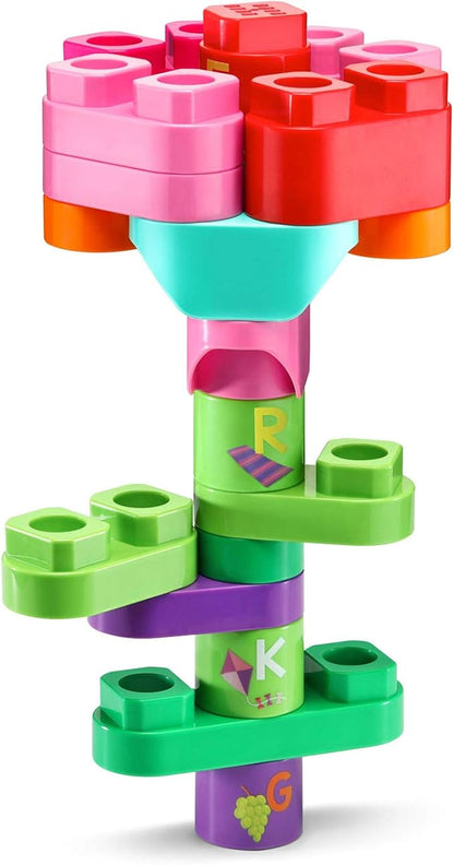 LeapFrog LeapBuilders 81-Piece Jumbo Blocks Box, Pink,24 months to 5 years