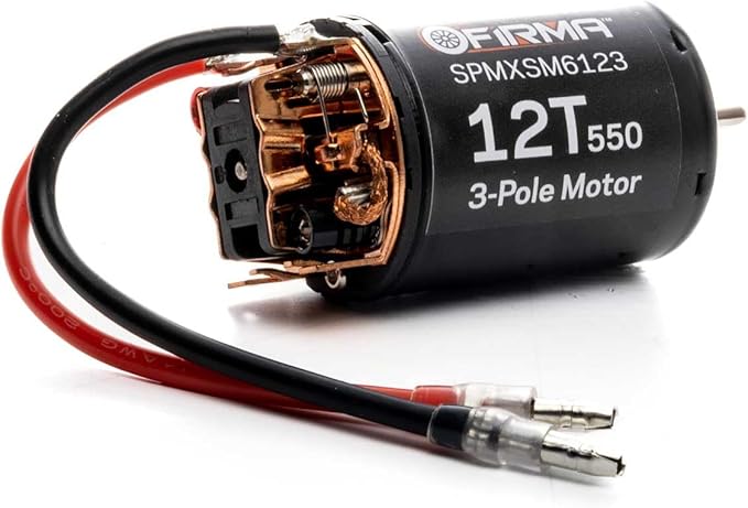 Spektrum Smart Firma 12T Rebuildable 550 3 Pole Brushed Motor, SPMXSM6123