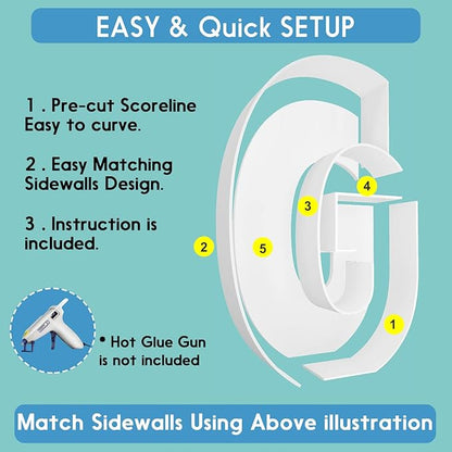 2FT Letter G Mosaic Balloon Frame Letter DIY Fillable Letters Kit for Birthday Party Wedding Backdrop Decor