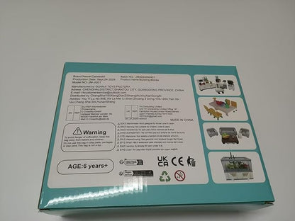 Building Block Furniture, Includes Items Such as a Bed, TV, Bookshelf, Kitchen cabinets, It Serves as Furniture for Decorating Lego City Mansion Houses and is Compatible with Major Brands Bricks