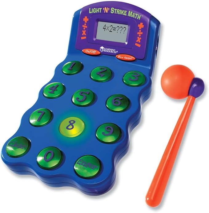 Learning Resources Light 'N' Strike Math Game, Multi-color
