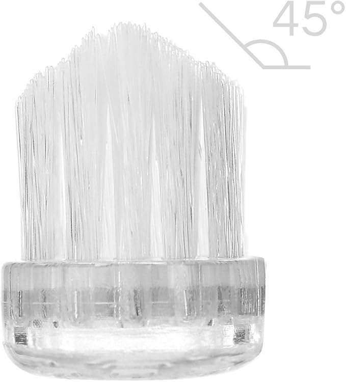 Supersmile New Generation Toothbrush w/Patented 45° Soft Nylon Bristles - Whitening Tooth Brush w/Ergonomic Handle Guarantees ADA Recommended Brushing Angle for Adults & Children (Clear),1 Count