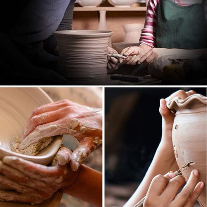 EuTengHao 19Pcs Pottery Tools Clay Sculpting Carving Tool Set Contains Most Essential Wooden Clay Tools for Potters