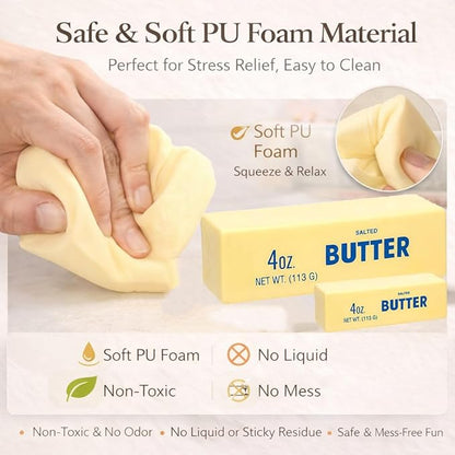 Butter Squishy Stick, Big 9.5'' Slow Rising Squeeze Stress Relief Squishies for Office & Desk Use (Giant)