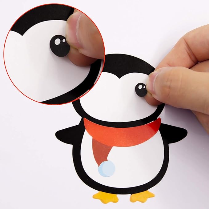 48 Pcs Make Your Own Christmas Sticker Sheets for Kids Home Classroom Party Favor Art Craft School Rewards