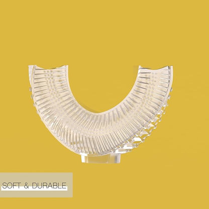 U Shaped Kids Toothbrush 4 Pack, U-Type Whole Mouth Toothbrush for Kids (Age 6-10)