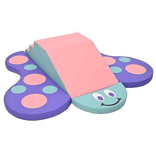 Children's Factory Nature Butterfly Climber, Toddler Indoor Playground Set, Soft Play Climbing for Toddlers, Pink Set