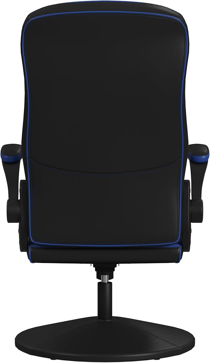RESPAWN 800 Gaming Chair Floor, Swivel Rocker Gaming Chair, High Back Ergonomic Floor Gaming Chair for Kids and Adults, Gaming Recliner, Floor Rocker Chair with Armrests - Blue
