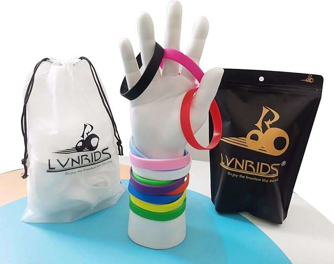 30 PCS Silicone Bracelets Wristbands for kid, Sports Rubber Elastic Wristband Bracelet for Party Decorations Favors Set Pack Blue