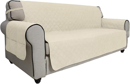 Easy-Going Sofa Slipcover Oversized Sofa Cover Waterproof Couch Cover Furniture Protector Cover Pets Covers Washable Non-Slip Fabric Pets Kids Children Dog Cat (Oversized Sofa, Ivory)