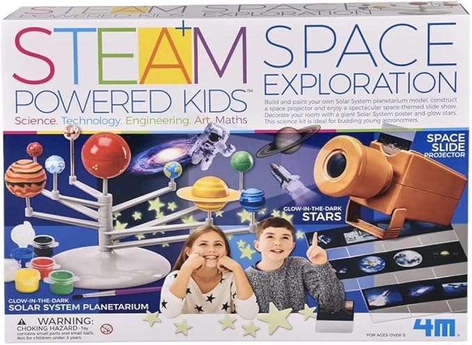 4M 405537 STEAM Powered Large Space Project Exploration Kit for Kids Ages 5+, Multi Coloured