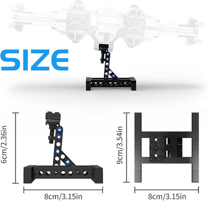 (2 Pack) Display for Lego X-Wing Fighter 75301 Building Kits, Bracket for Lego Mando N-1 Fighter 75325, Multifunctional Stand for Lego TIE Bomber 75347