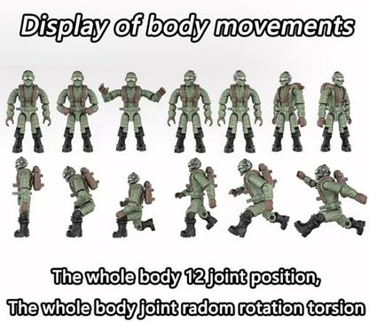 24 PCS Thunder Special Forces Building Block Action Mini-Figures Blind Bags with Multiple Weapons Accessories Equipment Assembly Building Toys Party Favors for Boys