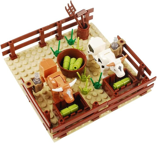 Farm Field Set Building Blocks Plant Animal Crops Building Bricks Kit DIY Building Set Compatible All Major Brands (#A)