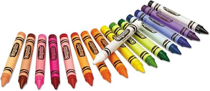 Binney & Smith Crayola(R) Large Crayon Set, Lift-Lid Box, Assorted Colors, Box Of 16