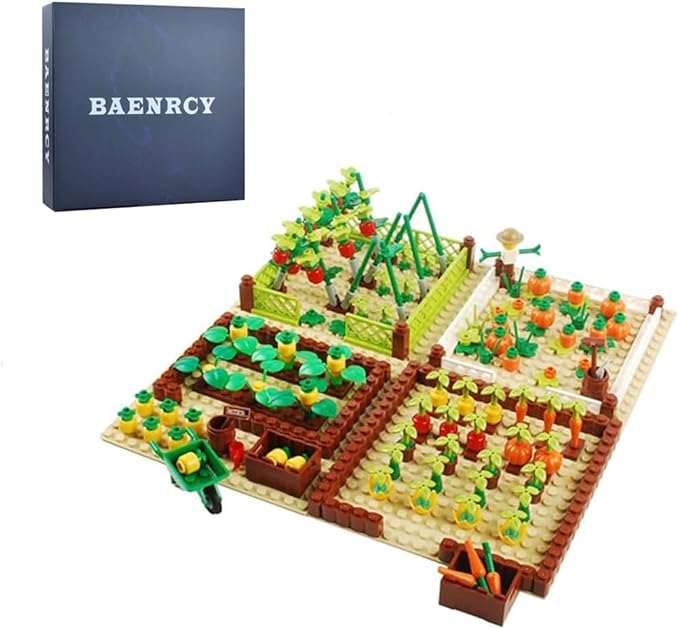Farm Field Set Building Blocks Plant Animal Crops Building Bricks Kit DIY Building Set Compatible All Major Brands