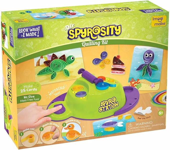 Quill On Spyrosity Explore Quilling Craft Kit | Arts and Crafts for Kids Ages 6-8 | Girls Toys Age 6-8 | Crafts for Kids Ages 4-8 | 7 Year Old Girl Birthday Gifts | Gifts for 5 Year Old Girls