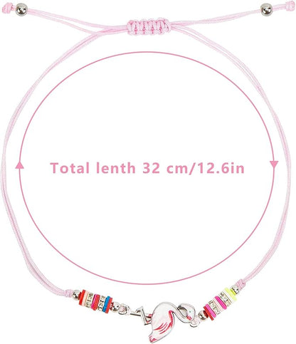 LovesTown 14 PCS Kids Bracelets for kids, Charm Bracelet Friendship Braided with Animal Woven, Birthday Holiday Gifts for Little Girls Dress Up Toddler Play Jewelry, Easter Basket Stuffers Eggs Toys