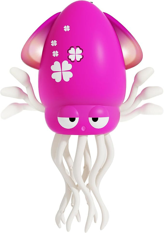 LZZAPJ Electric Dancing Octopus Light Music Suitable for 12-18 Months Old Baby Toys, Kid Crawling Squid Toys Suitable for Toddler Tummy time, Christmas for 1 2 3 4 5 6 Year Old Girl (Purple)