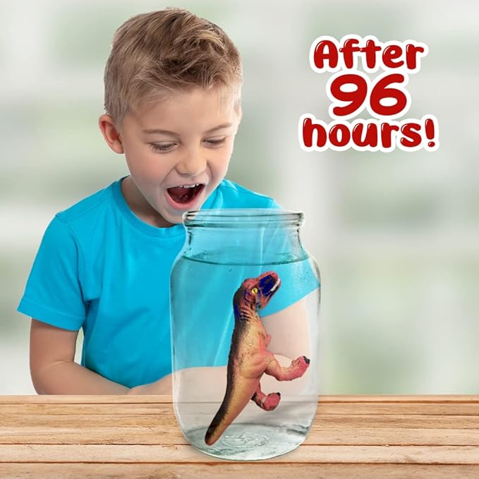 ArtCreativity Colossal Growing Dinosaurs, Set of 2, Dinosaur Water Growing Toys That Become 3X Big, Dinosaur Party Favors and Decoration Supplies, STEM Toys for Boys and Girls