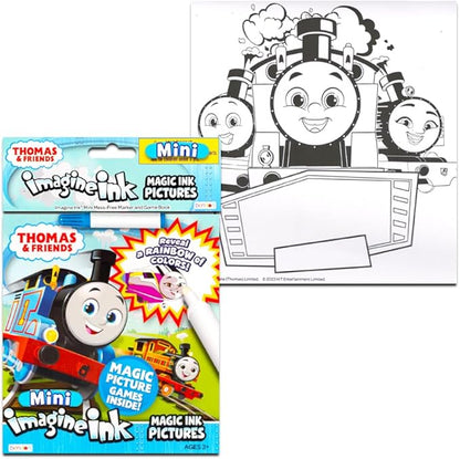Imagine Ink Coloring Book Set for Toddlers Kids - 3 Magic Ink Books Featuring Paw Patrol, Thomas the Train, Lion Guard with Invisible Ink Pens and Stickers (Mess Free Coloring)