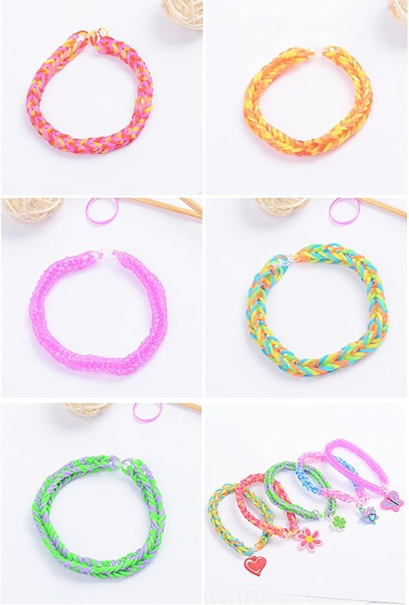 Loom Bracelet Making Set, Rubber Bands Bracelet Kit for Kids, Refill Kit for Girls & Boys, Friendship Bracelets Maker kit Jewelry Making