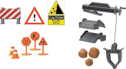 CAT Construction Toys, Store N Go Construction Playset with Travel Case, Ages 3+, 2 Little Machines Vehicles & Assortment of Construction Site Accessories, Quality, Durable & Realistic