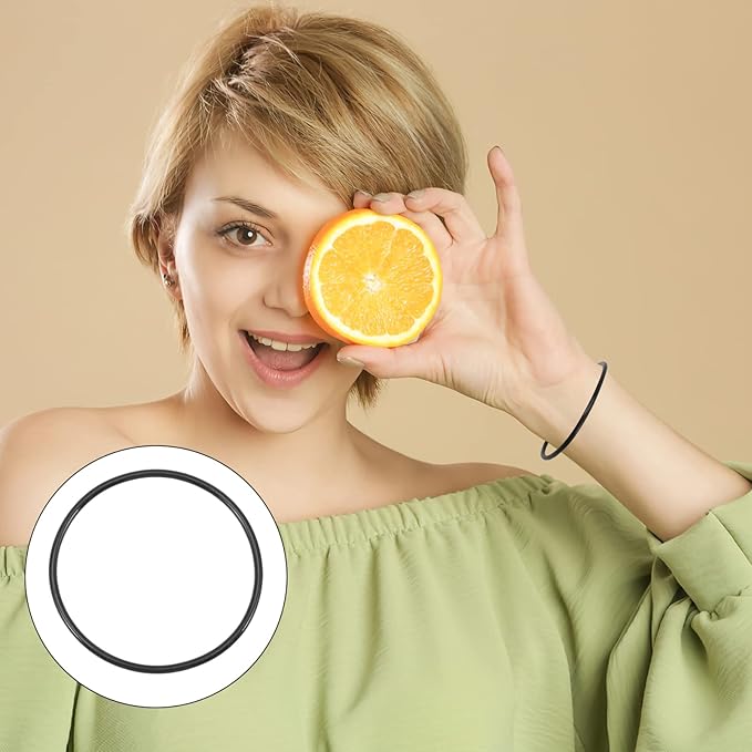 LIFKOME 10 Pcs Gummy Silicone Jelly Bracelets Neon Rubber Bracelets Stretchable Jelly Bands Retro Bracelets Bands for 80s Party Favors for Kids Black