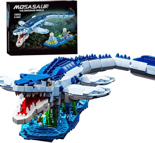 Mesiondy Dinosaur Building Blocks Set，STEM Dinosaur Toys for 6 7 8 9 10 11 12 13 14Year Old Boys (1158 Pieces)…