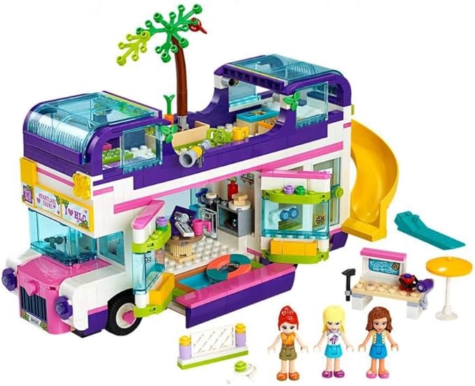 LEGO Friends Friendship Bus 41395 Heartlake City Toy Playset Building Kit Promotes Hours of Creative Play (778 Pieces)