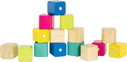 Tegu 15 Piece Magnetic Baby’s First Building Blocks, Tints