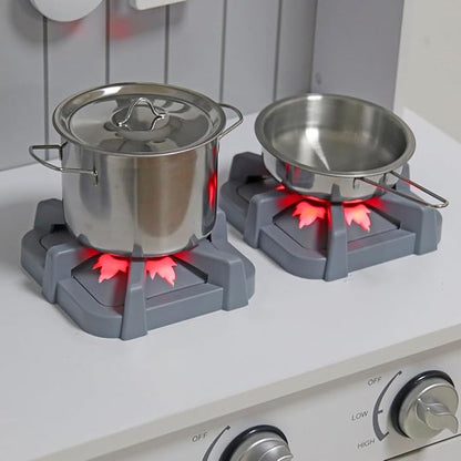 Kids Kitchen Playset,Children Play Kitchen for Toddler,Baby Toy Kitchen Set,Pretend Wooden Kitchen,Birthday Gifts with Play Sink Toy,Lights Sounds, Cooking Set for Kids Ages 1+Boys Girls