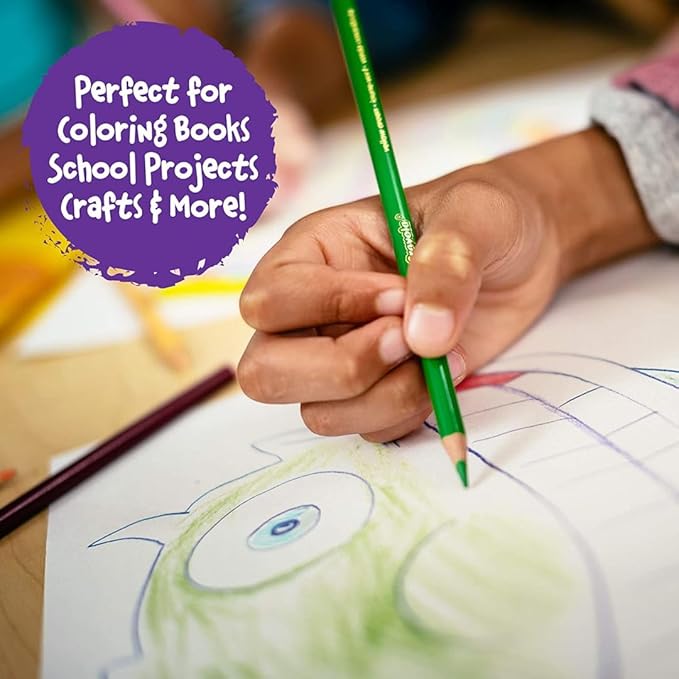 Crayola Colored Pencils Set (120ct), Coloring Book Pencils, Kids Art Supplies, Bulk Colored Pencils, Presharpened, Gifts for Kids, Ages 3+