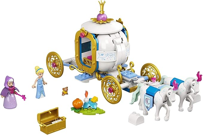 LEGO Disney Cinderella’s Royal Carriage 43192; Creative Building Kit That Makes a Great Gift, New 2021 (237 Pieces)