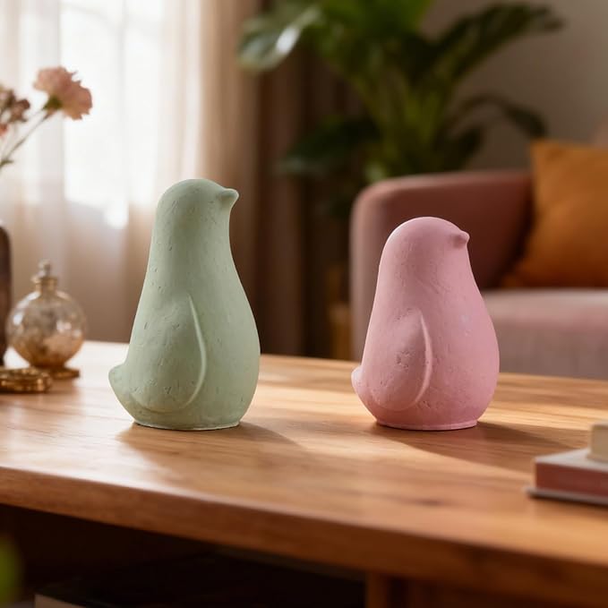 2Pcs Bird Resin Silicone Mold Set Lovely Pigeon Epoxy Casting Molds for Flower Preservation DIY Bookends Art Crafts Home Decor Ornament Keepsake Making Casting Projects Soap Clay Candle