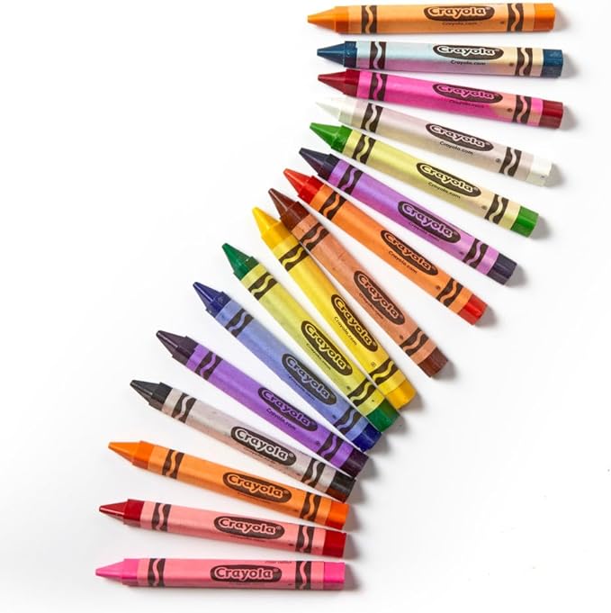 Crayola Triangular Crayon Classpack, 16 Assorted Toddler Crayons, Anti Roll, Bulk School Classroom Essentials, Preschool & Kindergarten Must Haves 256 Count (Pack of 2)