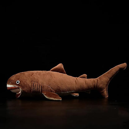ZHONGXIN MADE Simulation Megamouth Shark Plush Toy - Realistic 20" Long Lifelike Whale Stuffed Toys, Super Soft Realistic Sea Simulation Shark Plush Gift Collection for Kids Children