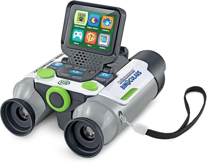 LeapFrog Magic Adventures Binoculars with Screen Capture, Night Vision for Kids Ages 4 and up, White