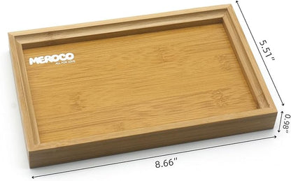 MEROCO Lock and Key with Wood Tray Set Fine Motor Skill Sorting Learning Toys Travel Games for Toddlers 3-5 Years