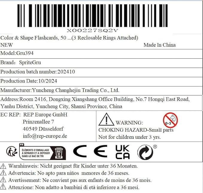 Color & Shape Flashcards, 50 Double-Sided Cards (30 Colors & 20 Shapes) Colorful Cards Educational Learning Tools for Preschool and Toddlers (3 Reclosable Rings Attached)