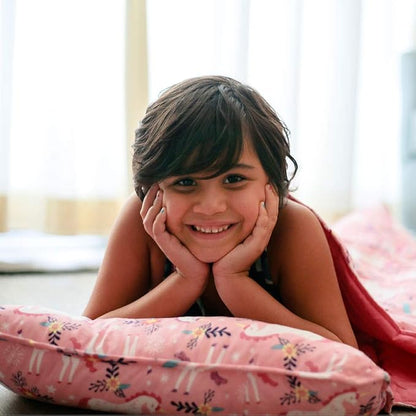 Wildkin Original Nap Mat with Reusable Pillow for Boys & Girls, Perfect for Elementary Daycare Sleepovers, Features Hook & Loop Fastener, Cotton Blend Materials Nap Mat for Kids