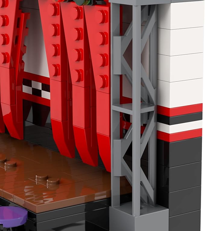 MOOXI-MOC FNAF Stage Building Set,Creative Cute Building Blocks Children Kits,Halloween Christmas for Kids(258pcs)