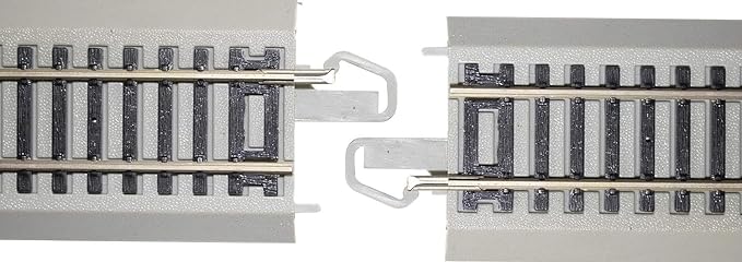 Bachmann Trains - Snap-Fit E-Z TRACK 18” RADIUS CURVED TRACK (4/card) - NICKEL SILVER Rail With Gray Roadbed - HO Scale , Grey