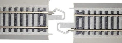 Bachmann Trains - Snap-Fit E-Z TRACK 18” RADIUS CURVED TRACK (4/card) - NICKEL SILVER Rail With Gray Roadbed - HO Scale , Grey