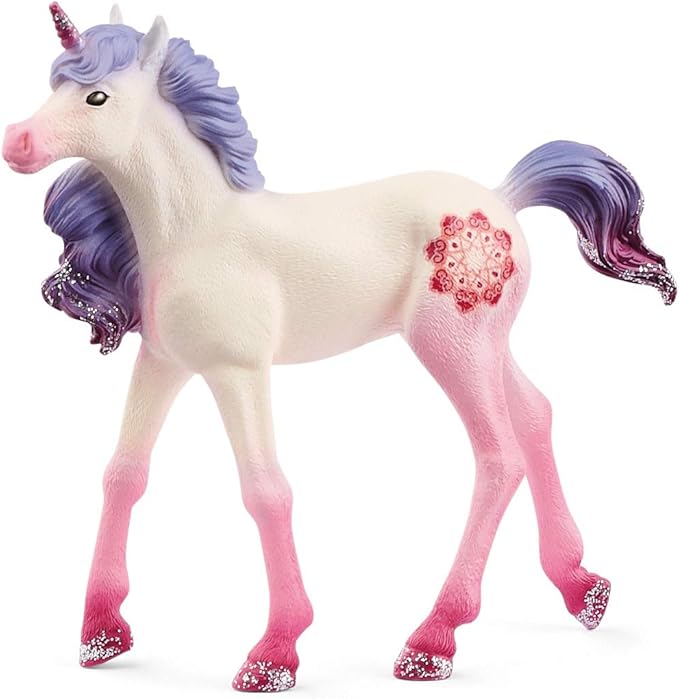 Schleich bayala, Unicorn Toys, Unicorn Gifts for Girls and Boys 5-12 Years Old, Mandala Unicorn Foal