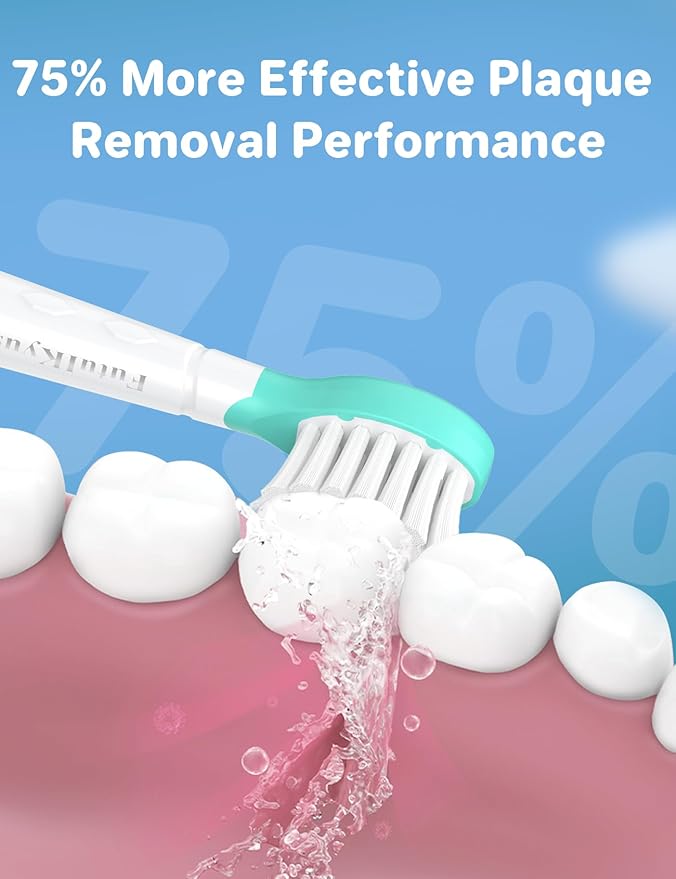 Kids Replacement Heads for Philips Sonicare: 3+ Years Old Children Soft Electric Toothbrush Compact Child Brush Head for Boys Girls, Blue 4 Pack