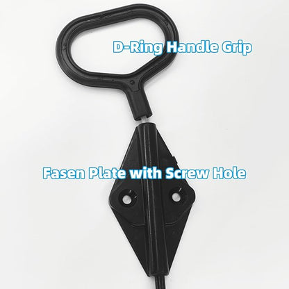 Recliner Handle Replacement Compatible With Lazy Boy, Recliner Pull Handle Cable / Release Cable For Lazyboy - D Ring Parachute Style Recliner, For Lazy Boy Couch Sofa, 3" Exposed Wire O-Shaped End